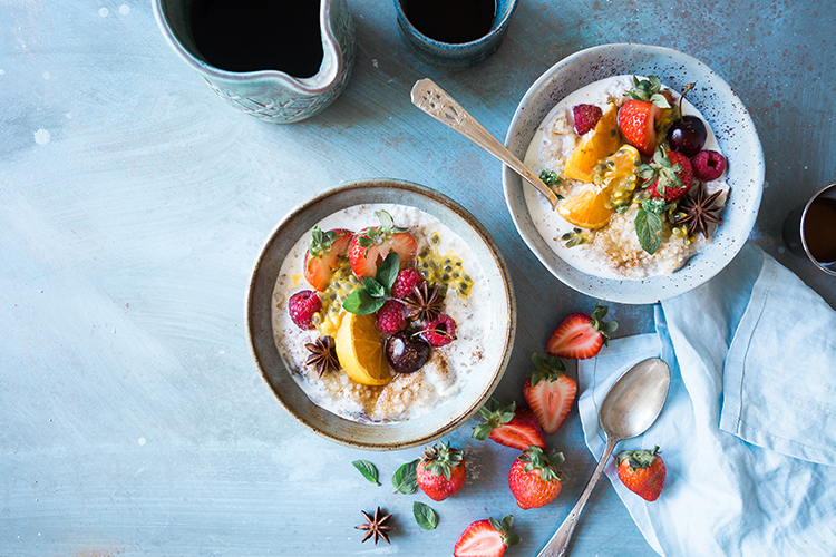 haferflocken mit beeren