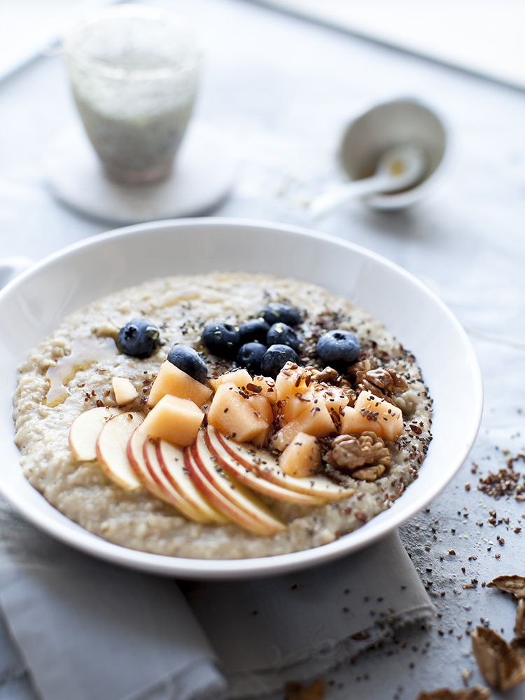 porridge mit obst und beeren