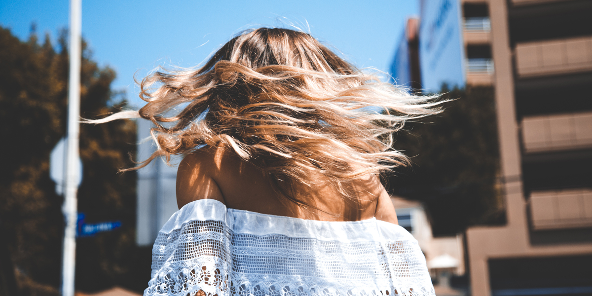 haare in der sonne