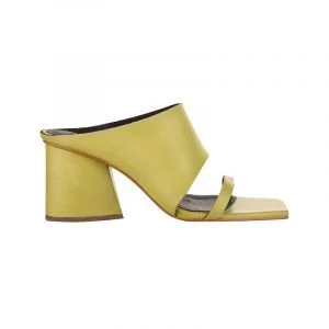 produktbild gelbe square-toe mules