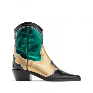 Metallischer Cowboy Stiefel von ZARA