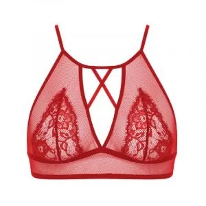 produktbild rotes spitzen bustier