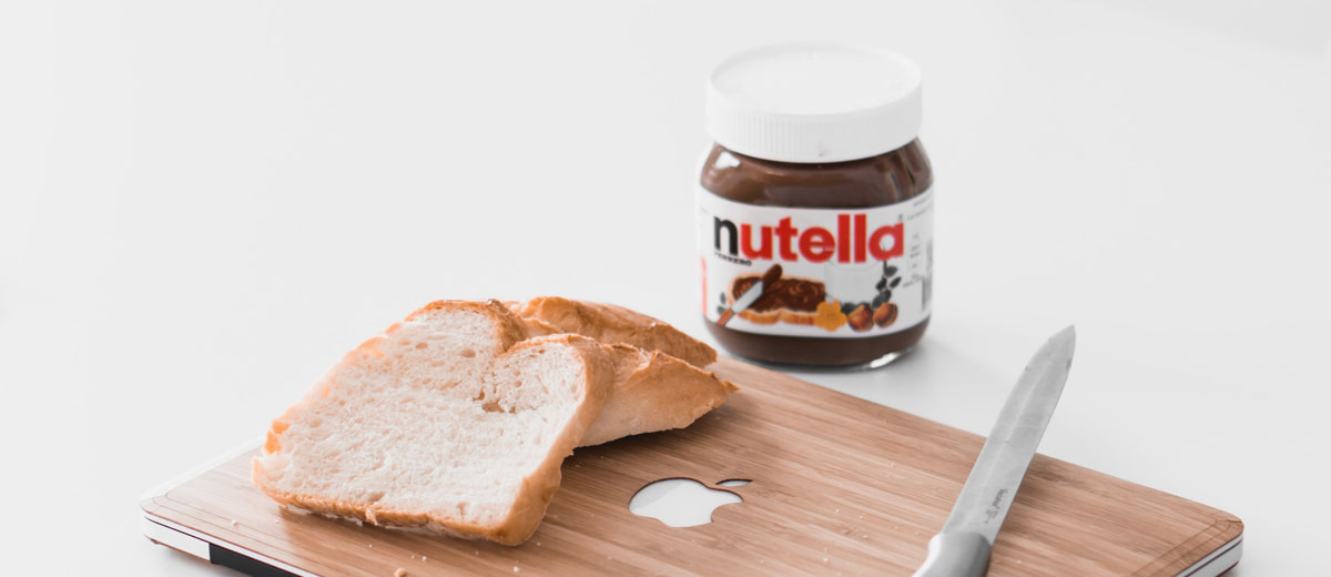 nutella und brot