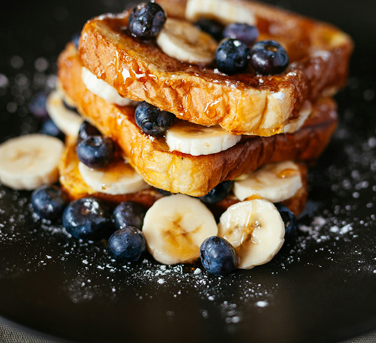 french toast banane