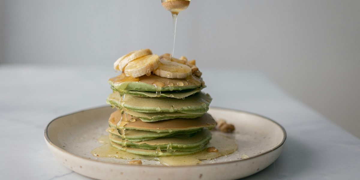 matcha pancakes