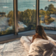 frau bett schlafen panorama