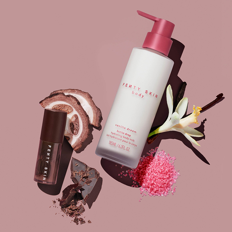 welovepr_FENTYSKIN_Vanilla Body Milk + Cacao Lip Oil_Editorial